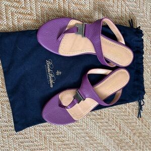Brooks Brothers Purple Sandals Size 8